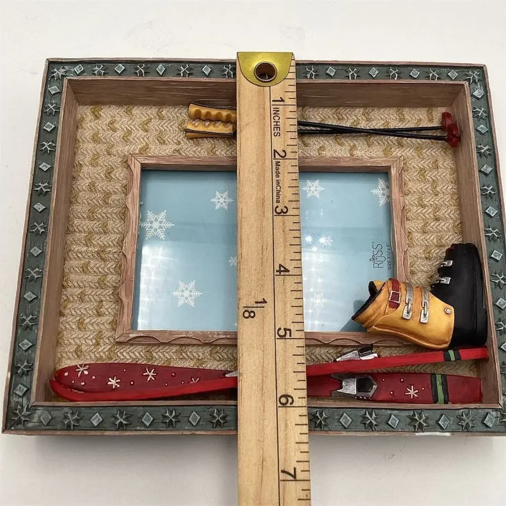 3D Ski Theme Picture Frame 3.5x5